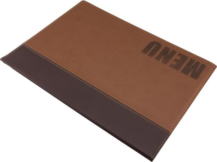  Securit Prot&egrave;ge-menus contemporain A4 marron clair 