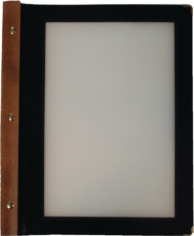  Securit Prot&egrave;ge-menus en bois noir A4 