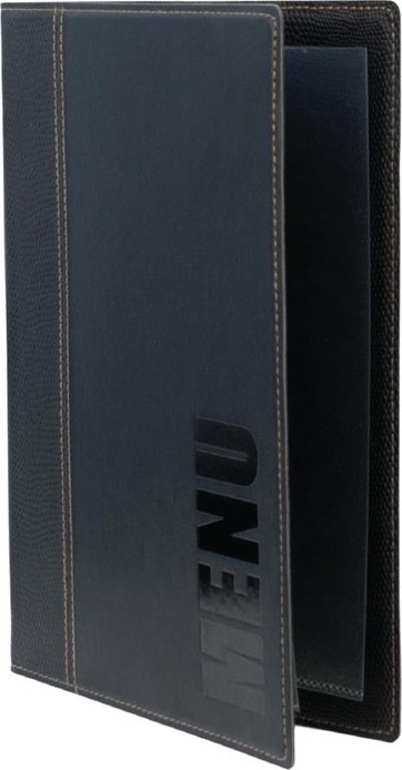  Securit Porte-menus contemporains A4 noirs avec bo&icirc;te de rangement (lot de 20) 