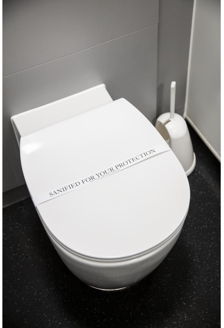  Hotel Complimentary Bandelettes sanitaires pour l'hygi&egrave;ne des toilettes (lot de 250) 