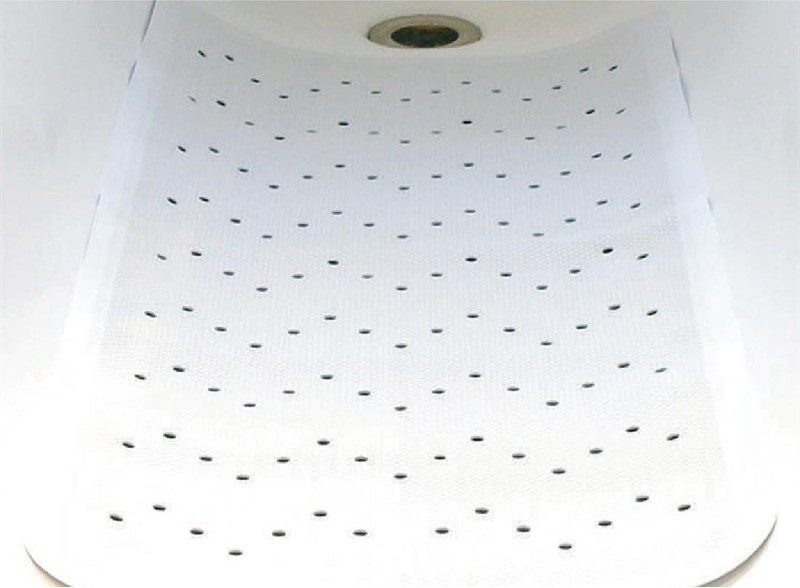 Mitre Essentials Tapis de bain antid&eacute;rapant blanc Mitre Essentials 