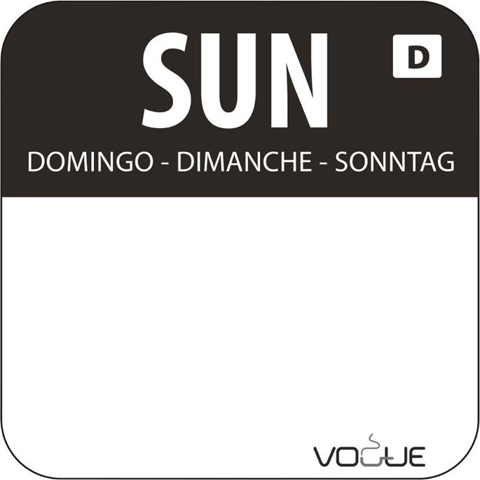  Vogue Etiquettes solubles pour aliments dimanche 