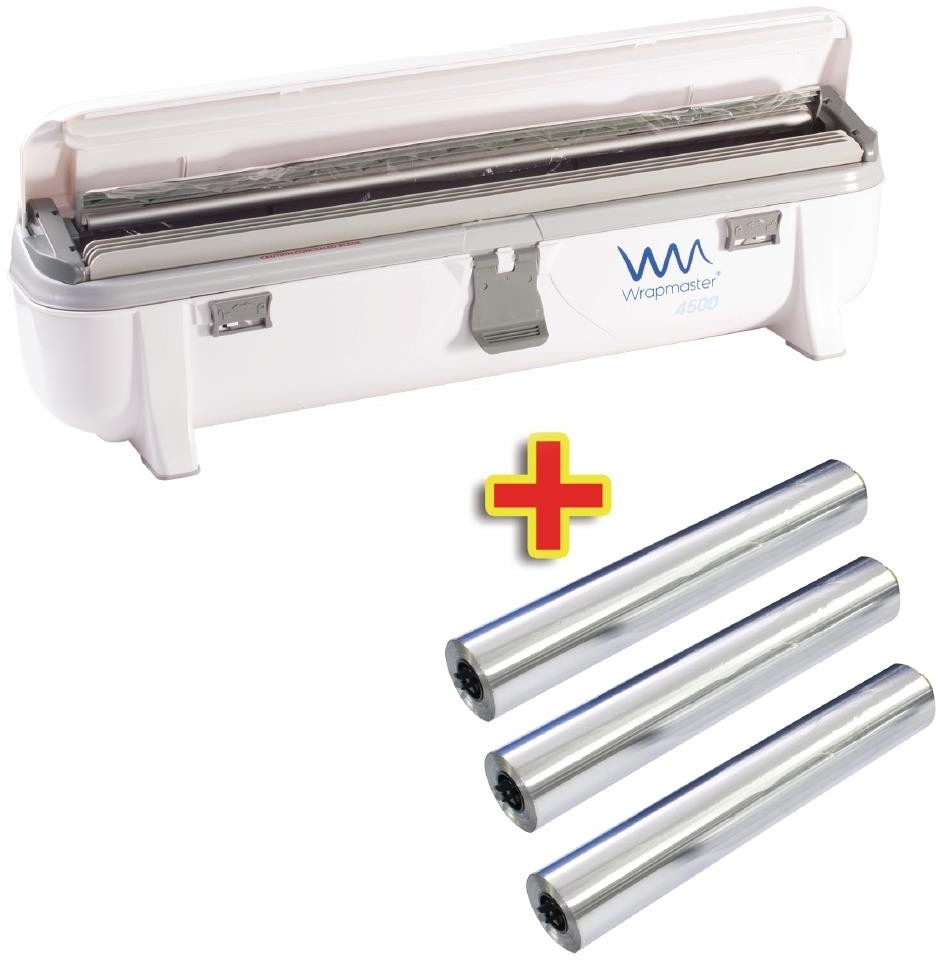  Wrapmaster Distributeur 4500 et 3 x 90m de papier aluminium 