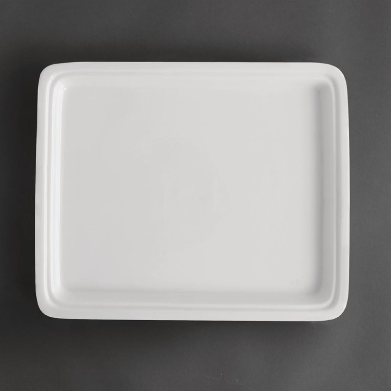  Olympia Plat blanc GN 1/2 Whiteware 30mm 