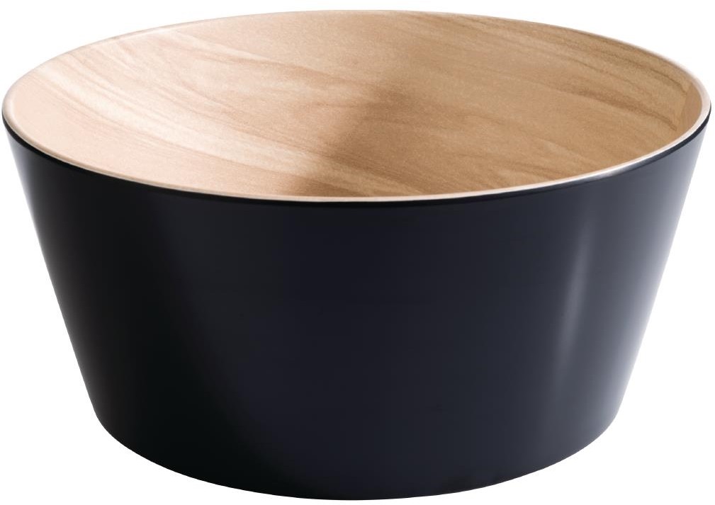  APS Bol noir et bois Frida 150(&Oslash;)mm 450ml 