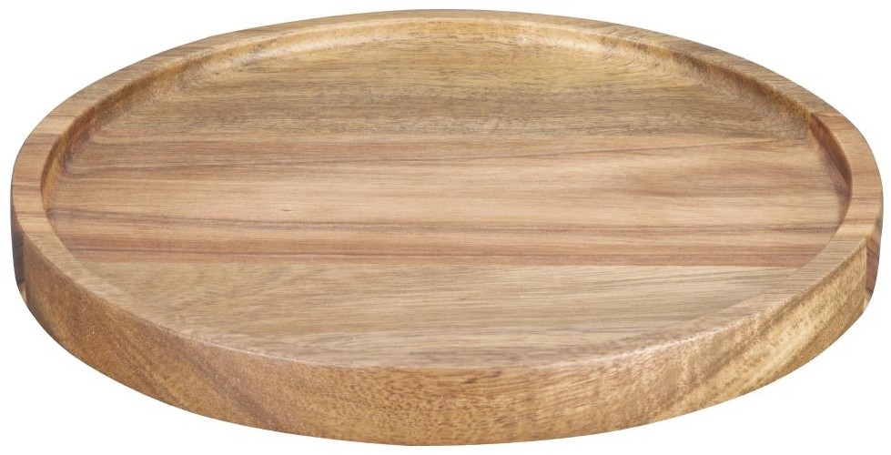  Olympia Assiette ronde en acacia 200mm 