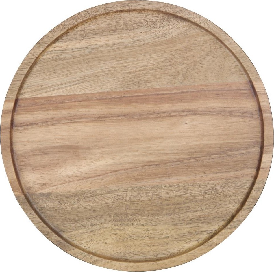  Olympia Assiette ronde en acacia 200mm 