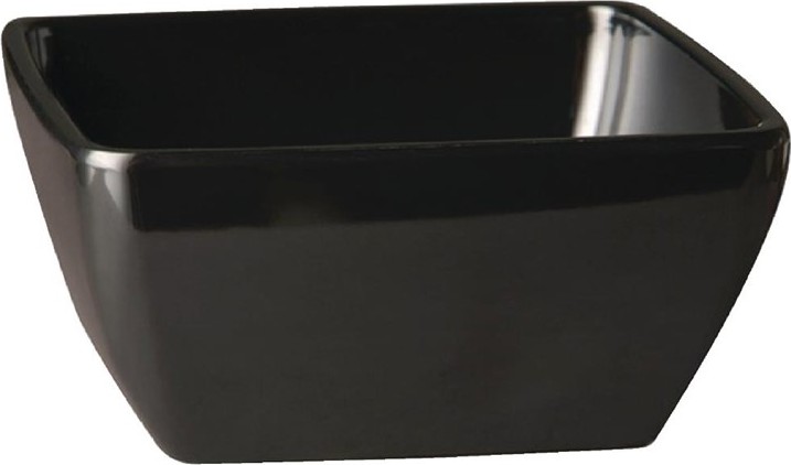  APS Bol carr&eacute; en m&eacute;lamine Pure noir 190mm 