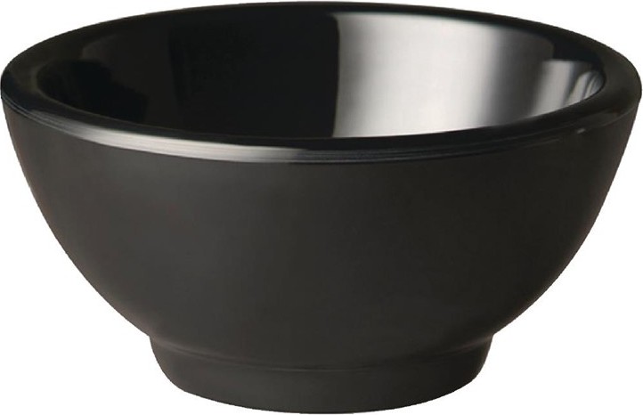  APS Bol rond en m&eacute;lamine Pure noir 90mm 