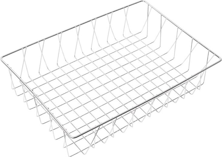  Olympia Panier de pr&eacute;sentation inox 450 x 300 x 100mm 