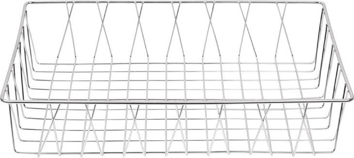  Olympia Panier de pr&eacute;sentation inox 450 x 300 x 100mm 