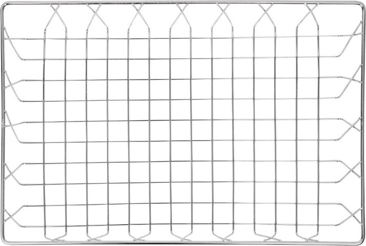  Olympia Panier de pr&eacute;sentation inox 450 x 300 x 100mm 