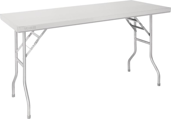  Vogue Table de travail pliante inox 1220x610x780mm 