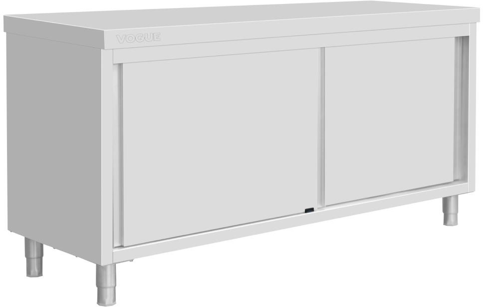  Vogue Armoire sur pieds en acier inoxydable 900x1800x600mm 