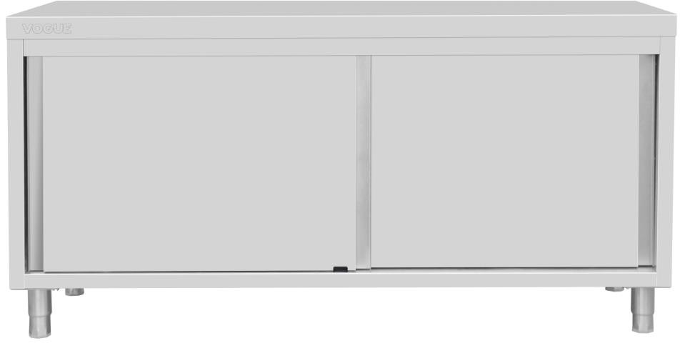  Vogue Armoire sur pieds en acier inoxydable 900x1800x600mm 
