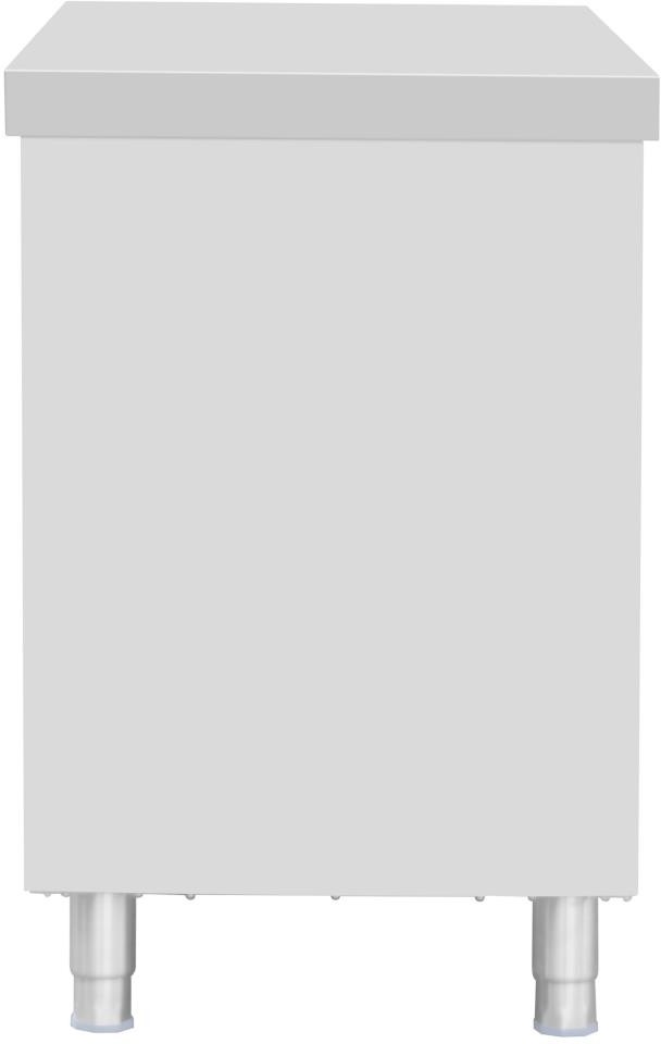  Vogue Armoire sur pieds en acier inoxydable 900x1800x600mm 