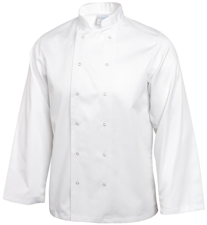  Whites Veste de cuisine mixte Vegas manches longues blanche 