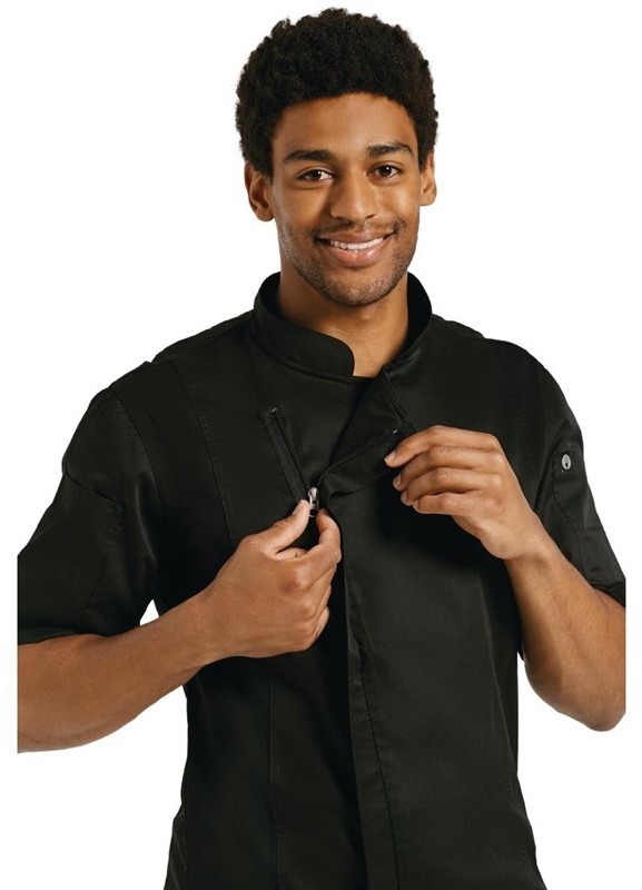  Chef Works Veste de cuisine mixte Cool Vent Springfield noire 
