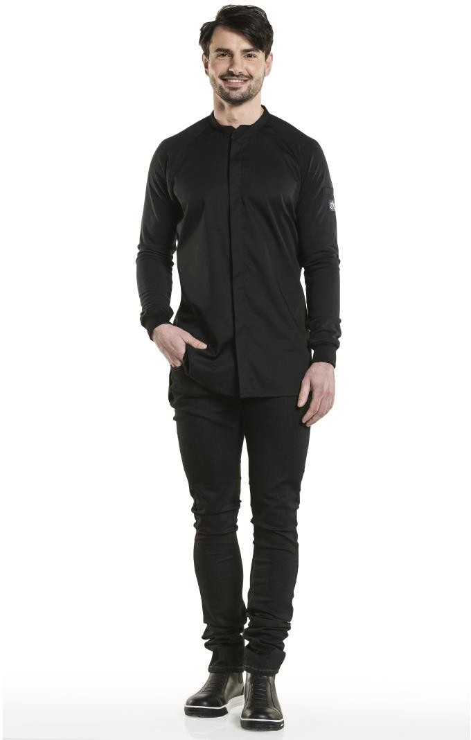  Chaud Devant Veste de cuisine homme noire Fratello UFX taille 