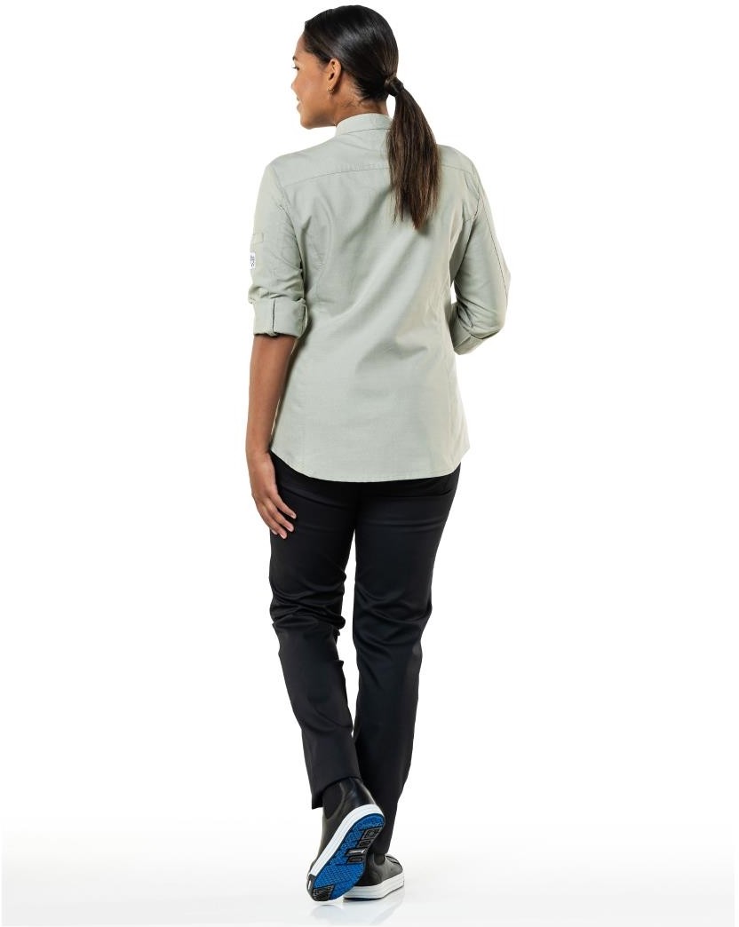  Chaud Devant Veste de cuisine femme verte Nordic taille 