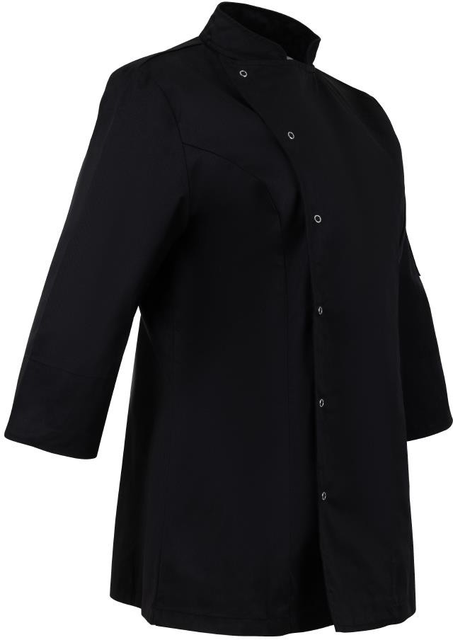  Whites Veste de cuisinier femme ajust&eacute;e noire taille 