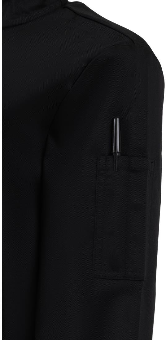  Whites Veste de cuisinier femme ajust&eacute;e noire taille 