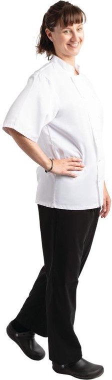  Whites Pantalon de cuisine mixte trait&eacute; au Teflon Easyfit noir 