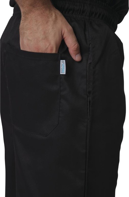  Whites Pantalon de cuisine mixte Vegas noir 3XL 