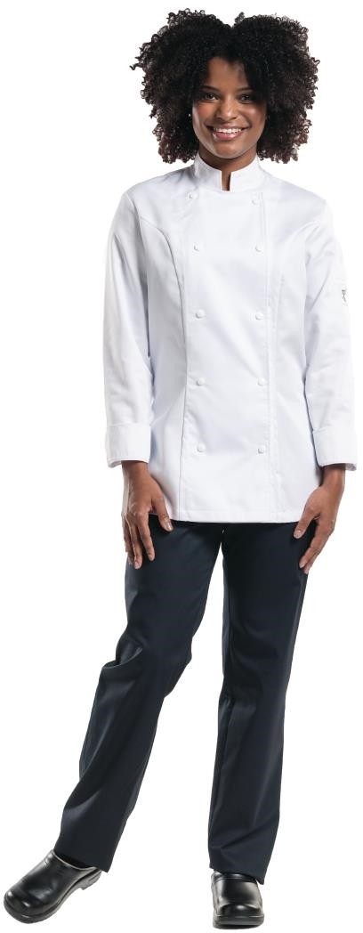  Chaud Devant Pantalon de cuisinier stretch femme Skinny noir 
