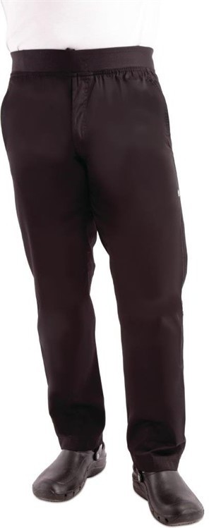  Chef Works Pantalon slim l&eacute;ger homme noir 