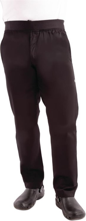  Chef Works Pantalon slim l&eacute;ger homme noir 