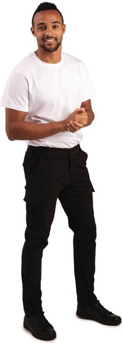  Gastronoble Pantalon homme slim stretch Cargo noir 