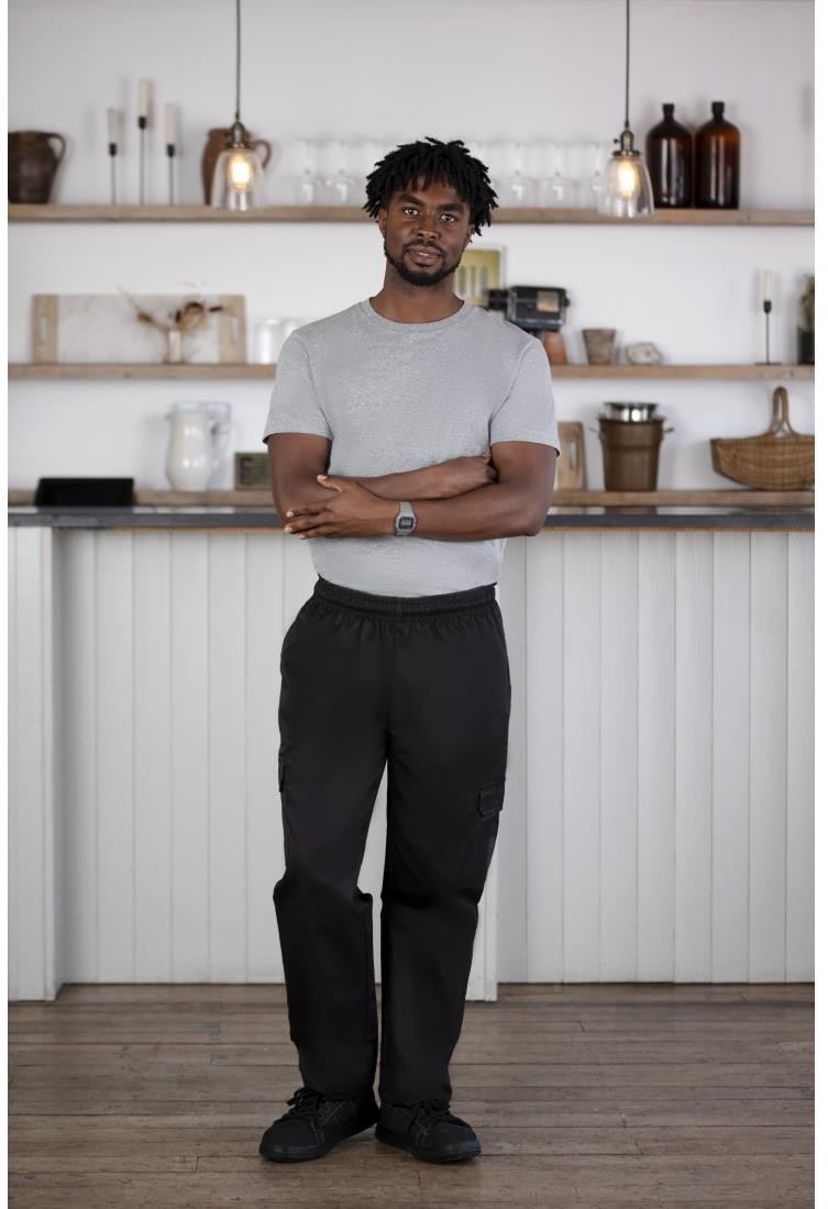  Whites Pantalon cargo noir 