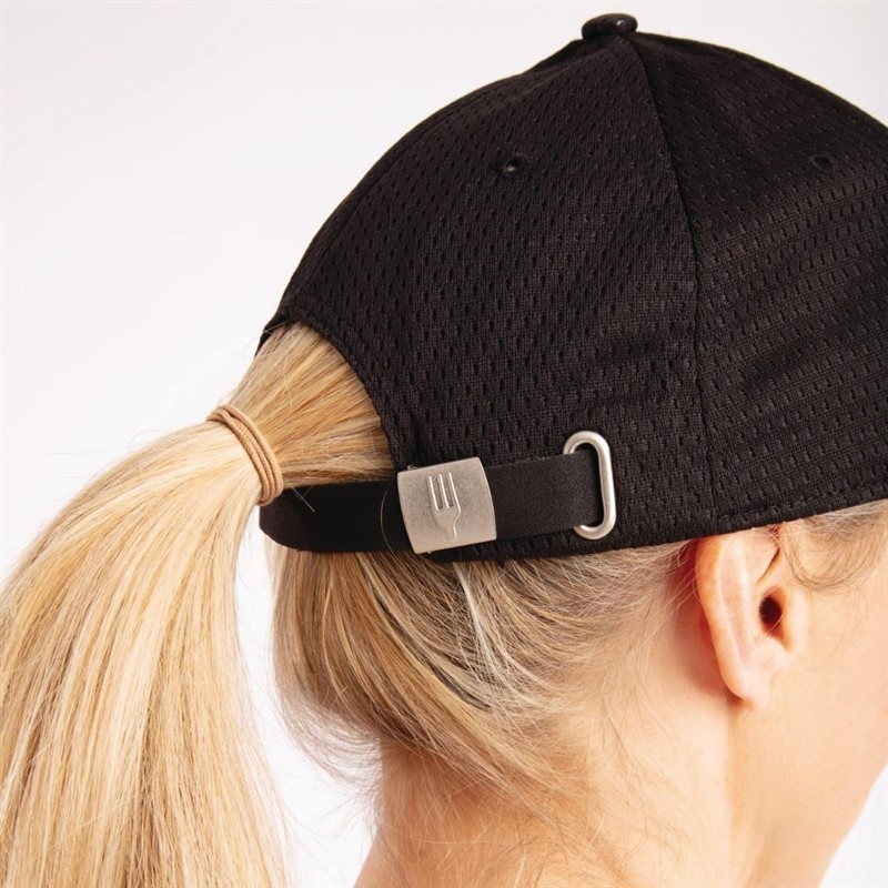  Chef Works Casquette baseball Cool Vent noire et rouge 
