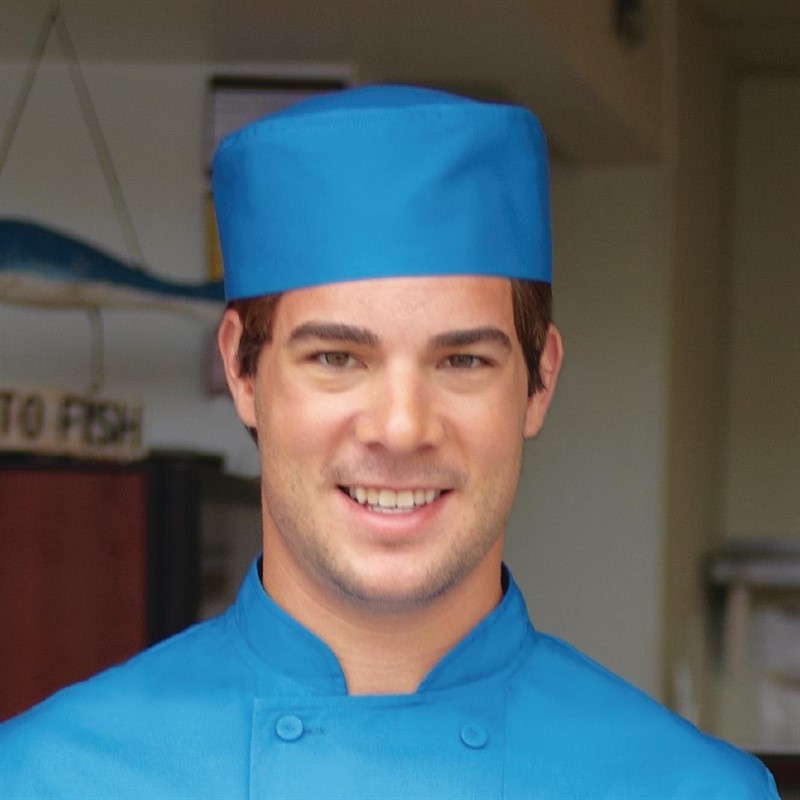  Chef Works Calot de cuisine bleu 