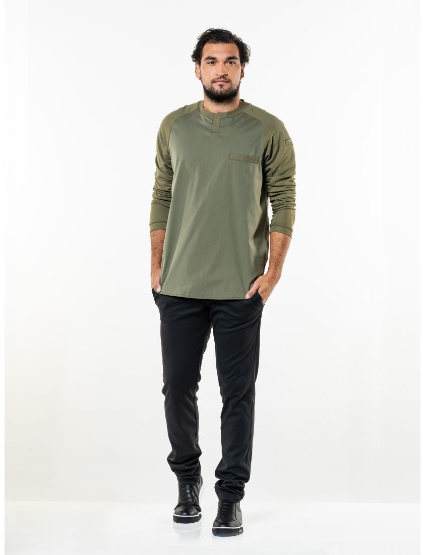  Chaud Devant T-shirt mixte manches longues Valente UFX vert taille 