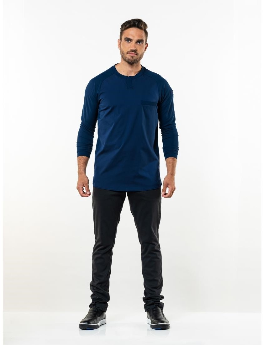  Chaud Devant T-shirt mixte manches longues Valente UFX marine taille 