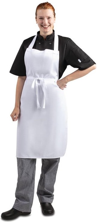  Whites Tablier bavette blanc 