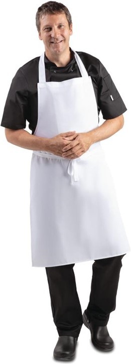 Whites Tablier bavette blanc 