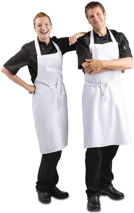  Whites Tablier bavette blanc 