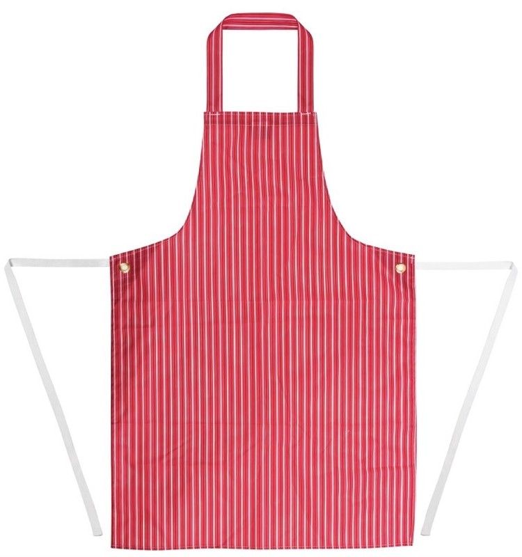  Whites Tablier bavette d&eacute;perlant rouge et blanc 