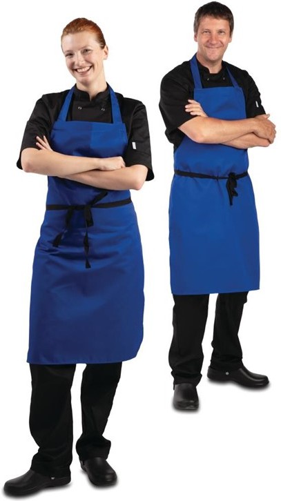  Whites Tablier bavette bleu roi 