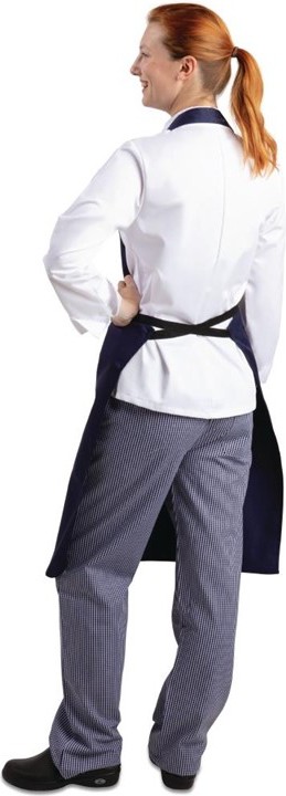  Whites Tablier bavette bleu marine 