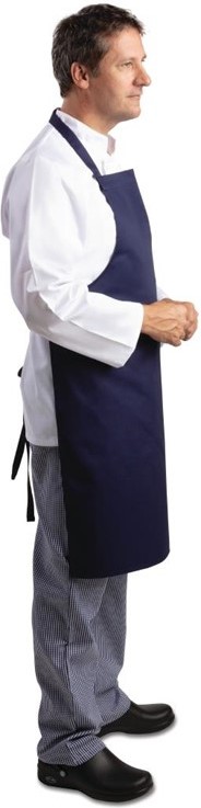  Whites Tablier bavette bleu marine 