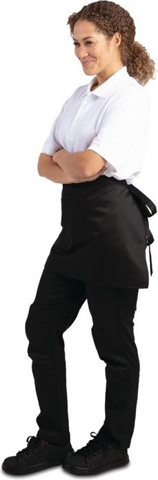  Whites Tablier serveur court noir 