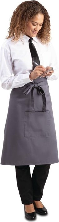  Whites Tablier serveur gris anthracite 