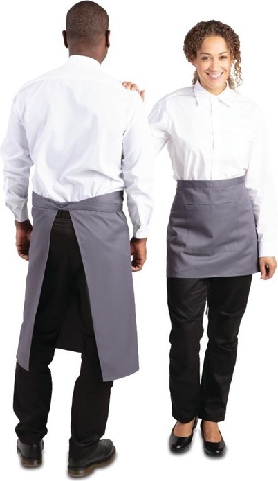  Whites Tablier serveur gris anthracite 