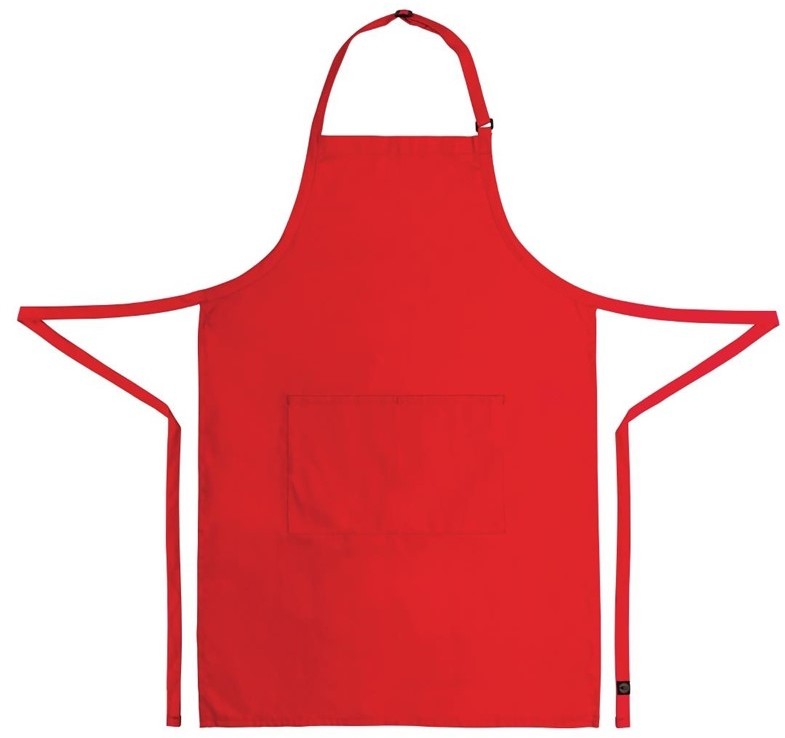  Chef Works Tablier bavette rouge 