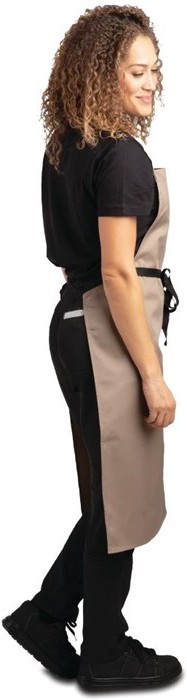  Whites Tablier bavette polyester-coton marron clair 