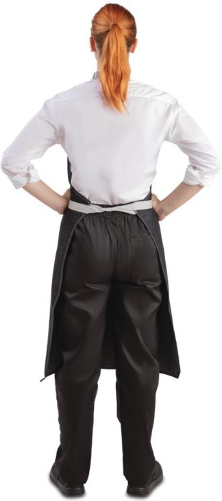  Whites Tablier bavette denim Southside noir 